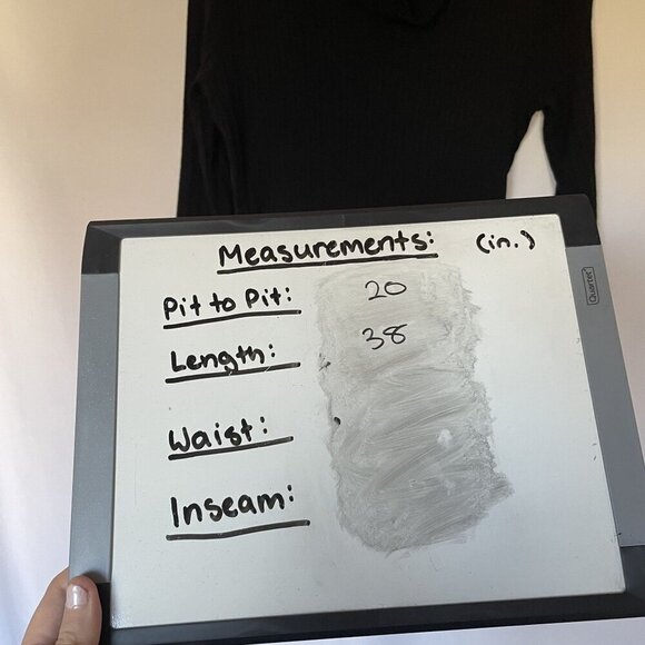 Tommy Hilfiger black knit cowl long sleeved maxi dress women's L rayon nylon - Picture 6 of 7